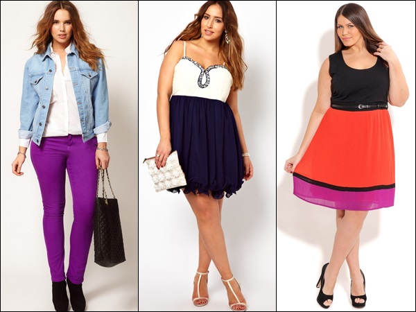 Bright and vibrant colors for plus size fashion styles