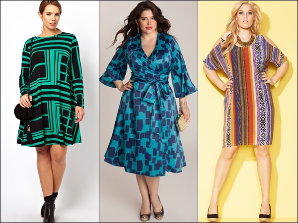 Plus size fashion with colorful patterns for this summer bright.