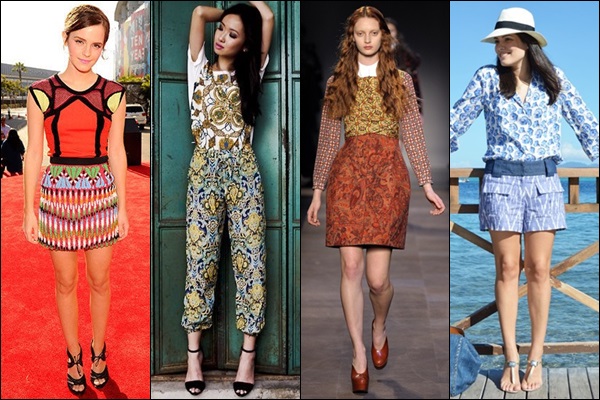 Having similar color tones between prints can create a balanced look to the outfits