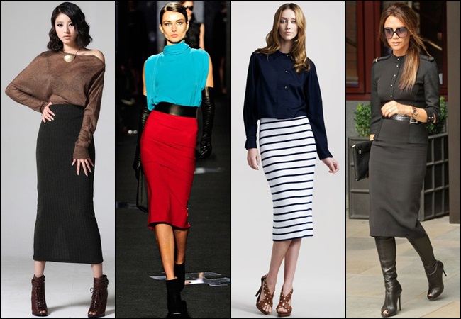 Long Pencil Skirt fashion style