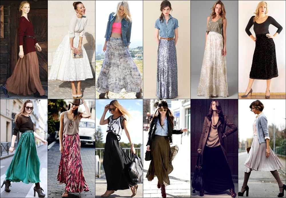 How to Style a Long Skirt