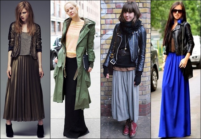 Maxi Skirt with Jacket or Coat