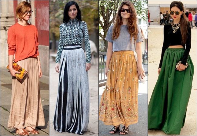 Maxi Skirt with Pleats