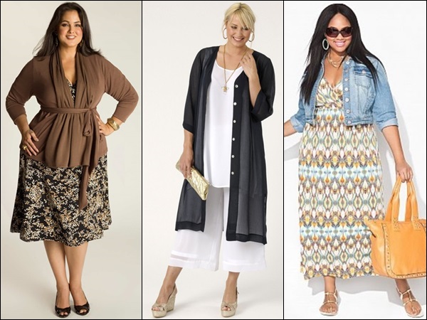 Plus size fashion look with layers