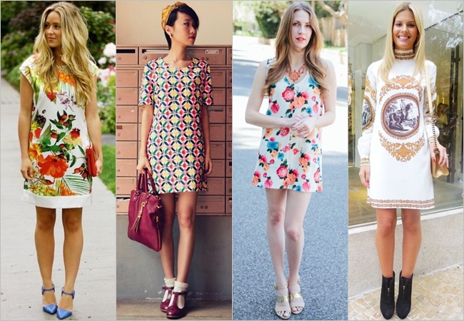 Shift Dresses with prints and patterns