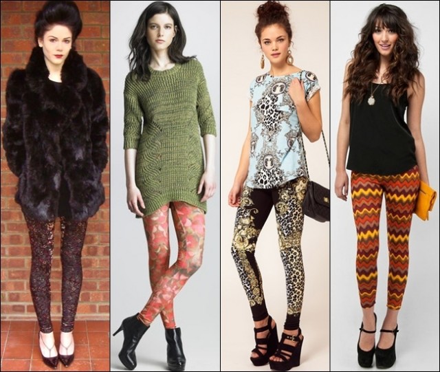 The trendy printed leggings are fabulous for more colorful and fun appearances, great to combine with flats, boots or heels