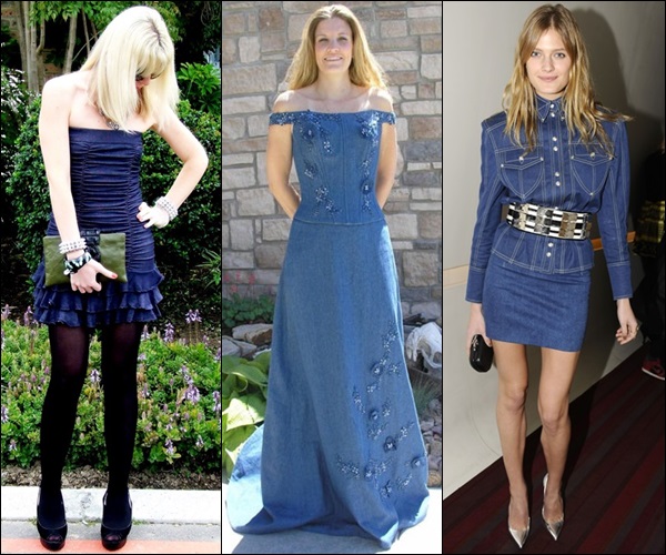 wedding guest dress in denim or jeans