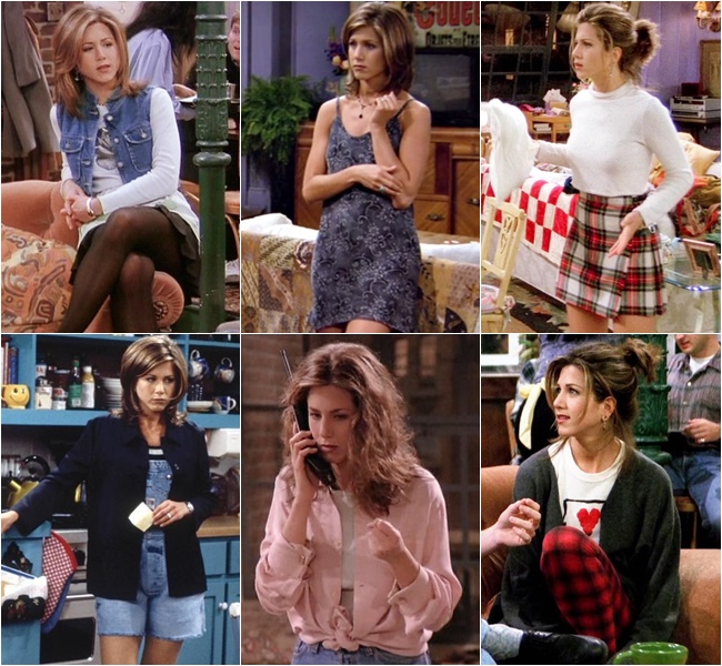 Jennifer Aniston in “friends” the 90s Fashion Styles