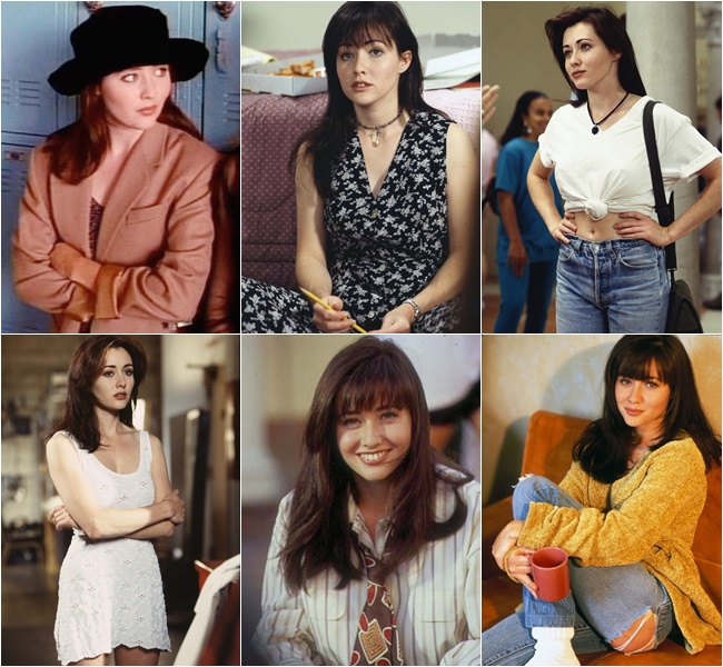 Shannen Doherty in “Beverly Hills, 90210” the 90s Fashion Styles