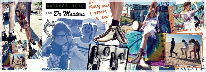 Agyness Deyn for Dr. Martens Spring Summer 2014 Campaign