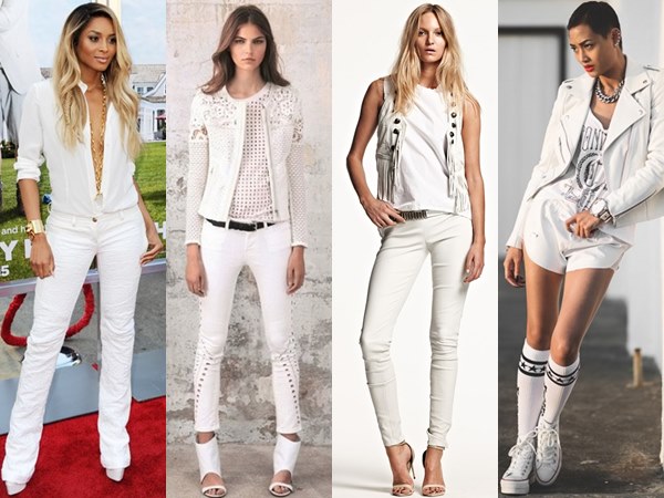 wearing white-on-white in rock attitude is to abuse a darker side of white, yet the softer side of rocky styles