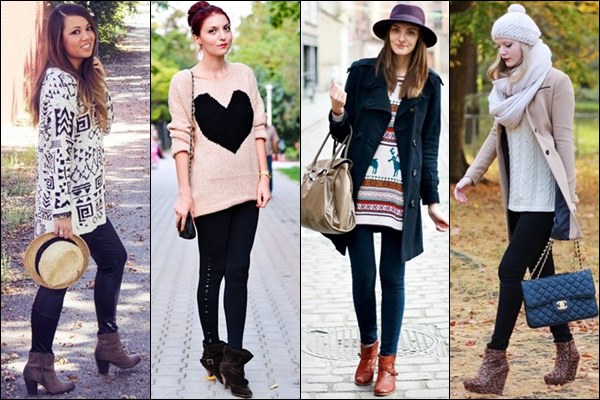 Boots with Knit Tunic