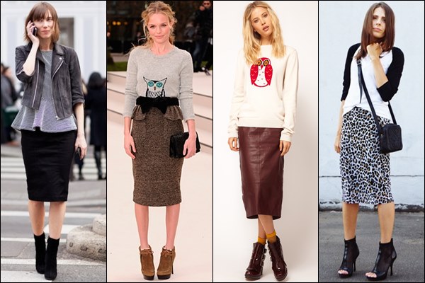 Boots with Pencil Skirt