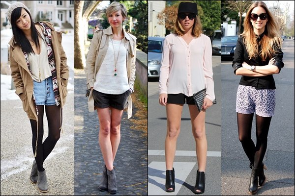 ankle boots with shorts