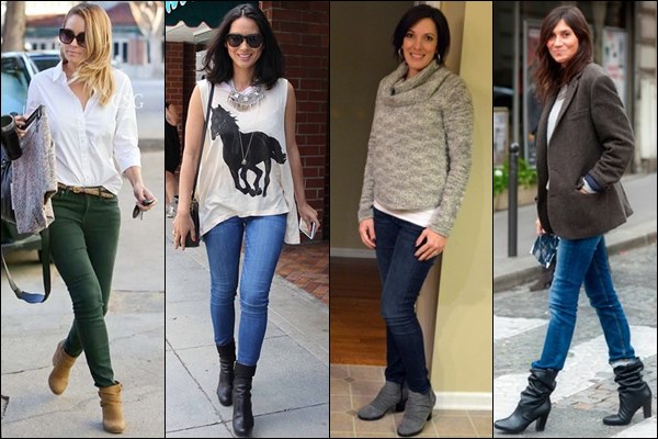 Wear Booties with Skinny Jeans