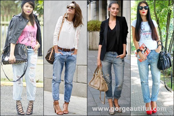 Street Style Ideas with Boyfriend Jeans