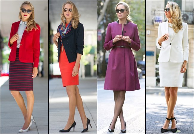 Business Professional Office Wear with Skirt or Dress