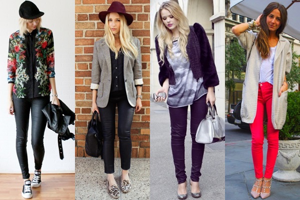 Coated Denim Fashion Look for College Wear