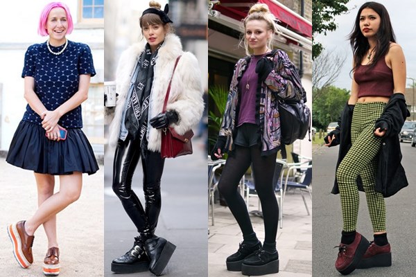 Grunge and Punk Styles with Thick Sole Creeper Shoes