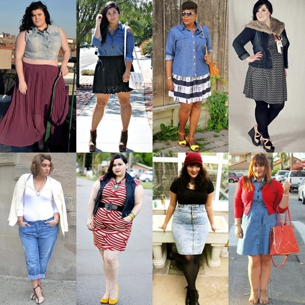 Denim Fashion Look for Plus Size Women