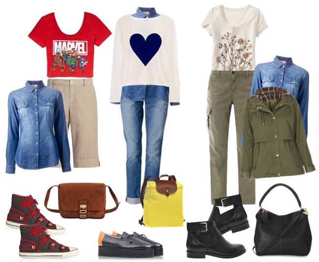 Denim Shirt Outfits Sporty and Casual Look