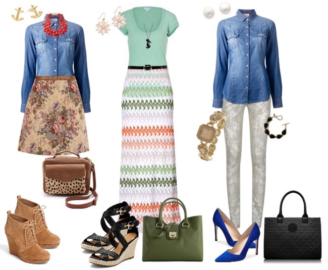 Denim Shirt Outfits Urban Fashionable Look