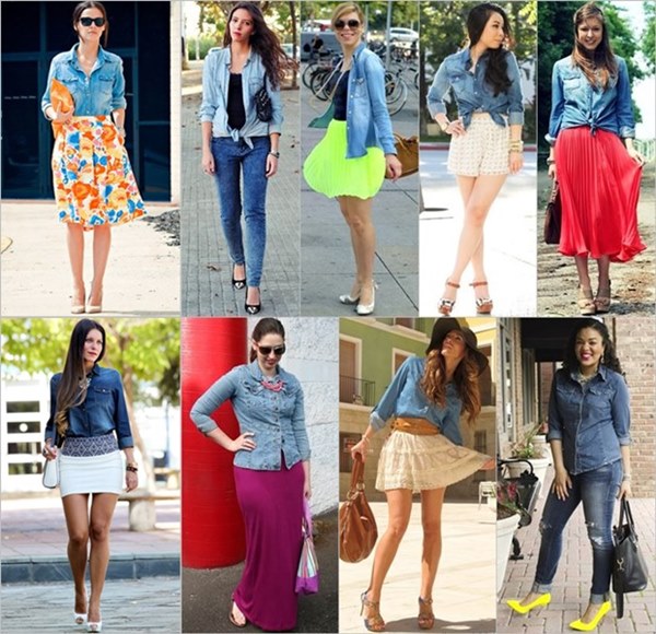 Denim Shirt Street Styles