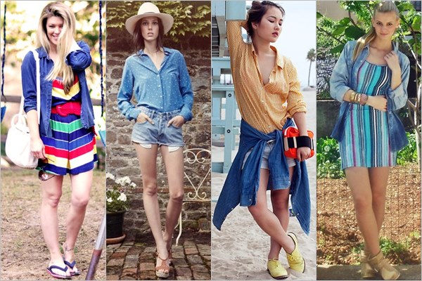 Denim Shirt at the Beach