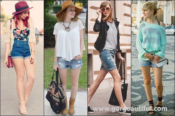 Different Designs of Denim Shorts