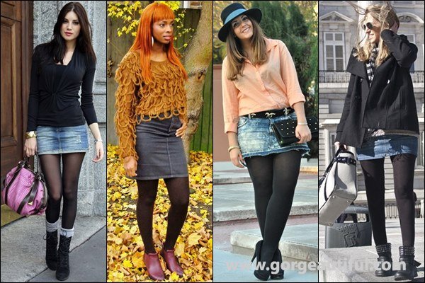 Denim Skirt Style Ideas for Winter