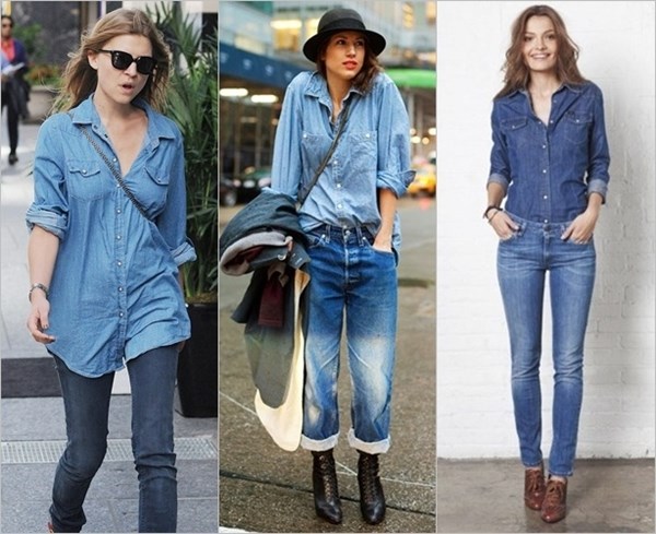 Denim on Denim Fashion Look
