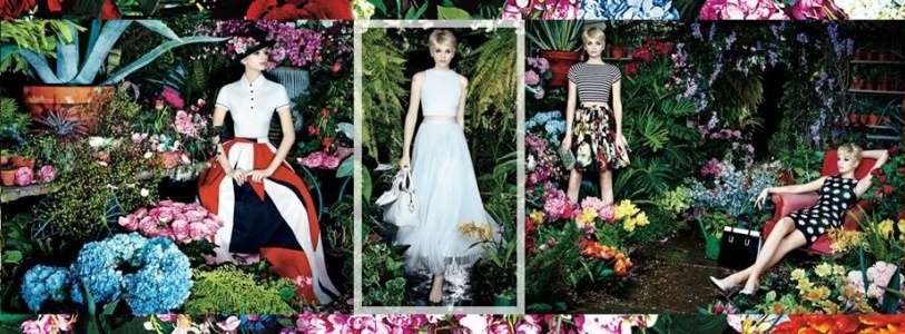 Diana Khullina for Alice + Olivia Botanical Spring Summer 2014 Campaign