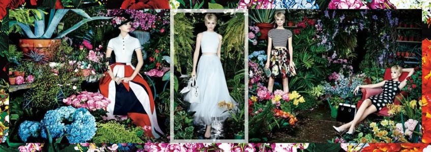 Diana Khullina for Alice + Olivia Botanical Spring Summer 2014 Campaign