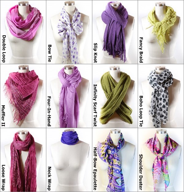 Ways To Tie A Scarf In Many Styles For Different Looks Gorgeous And Beautiful