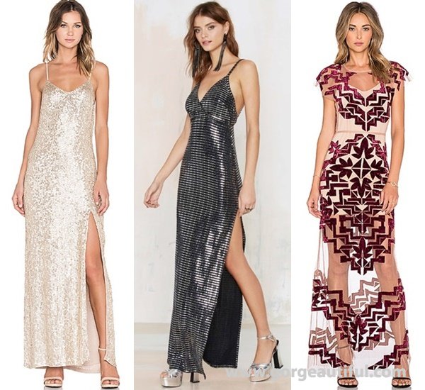 MLV London Sequin Maxi Dress