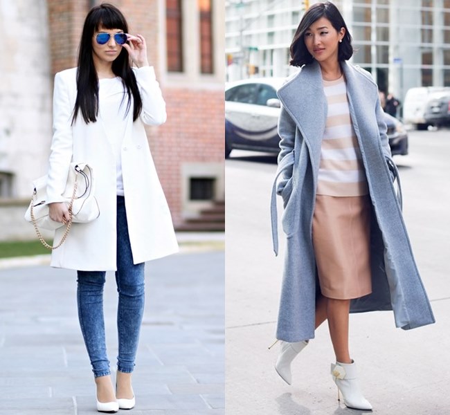 Oversized Coat Street Style with Different Hem Length
