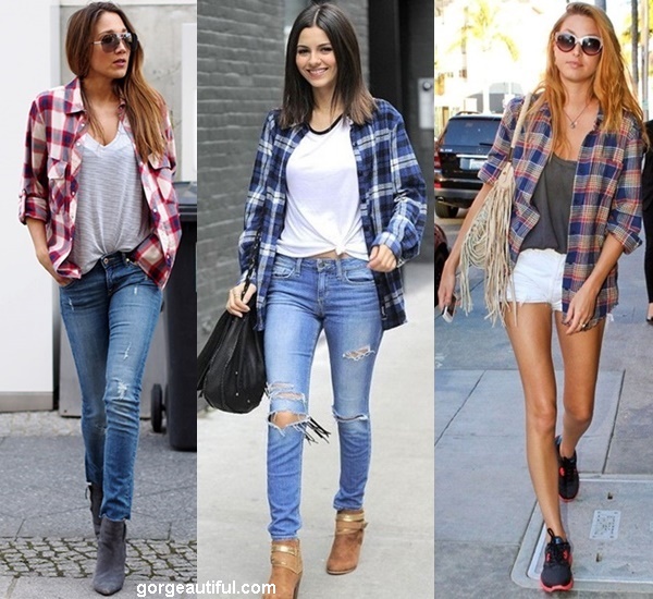 ways to wear a flannel