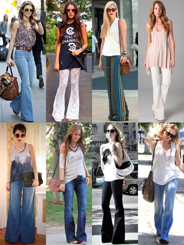 tops to wear with bell bottom jeans