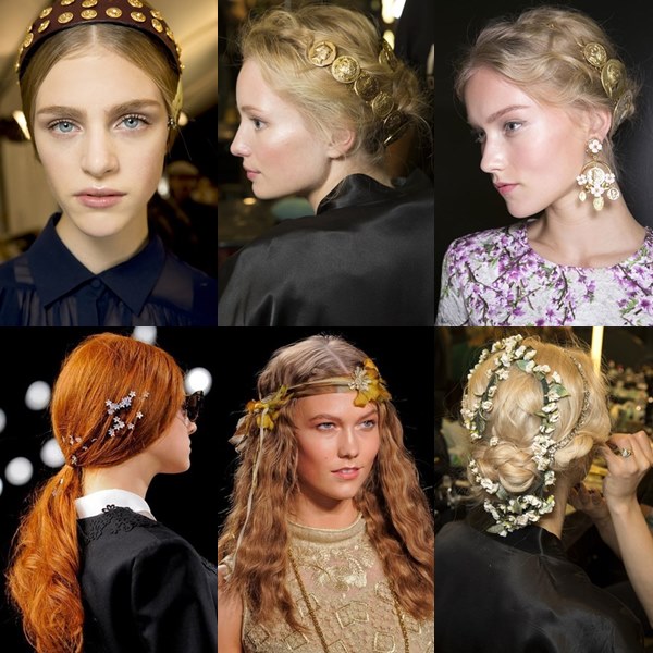 glamour of hair accessories more than that flower-y and golden touch wrapping around the pretty crown braids