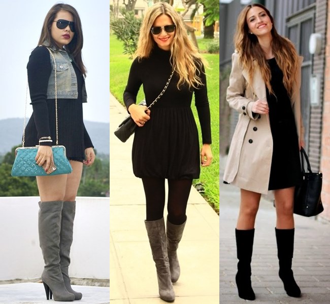 black boots outfit ideas