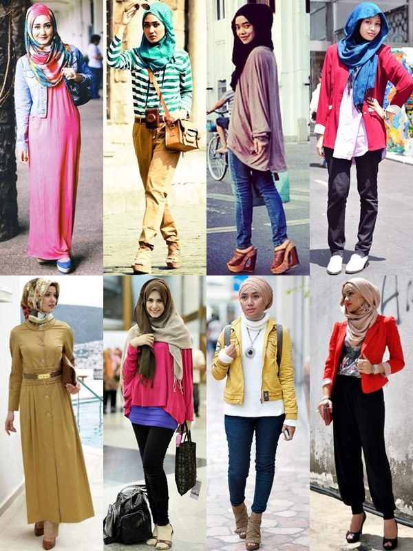 Hijab Street Fashion Looks with Scarf or Pashmina