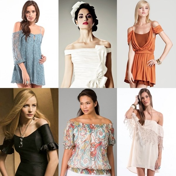 types of off shoulder neckline