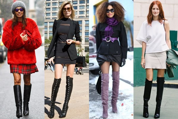 thin leg knee high boots