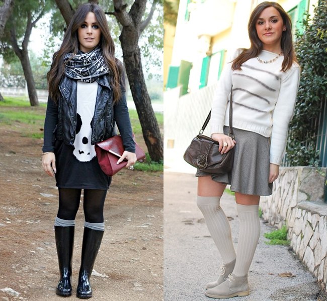 Knee Socks Style Ideas for Petite Figure