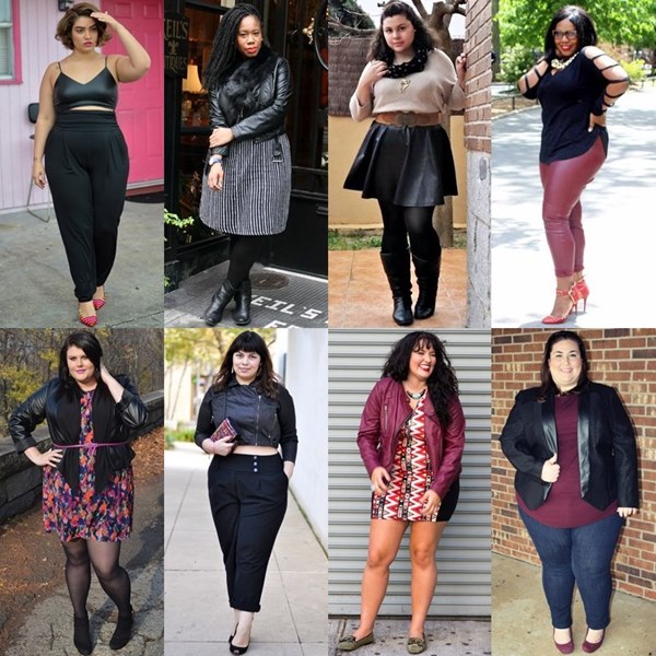Leather Fashion Look for Plus Size Women