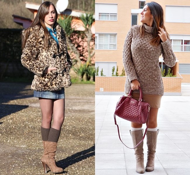 Style Ideas Knee Socks with Layer Underneath and with Boots