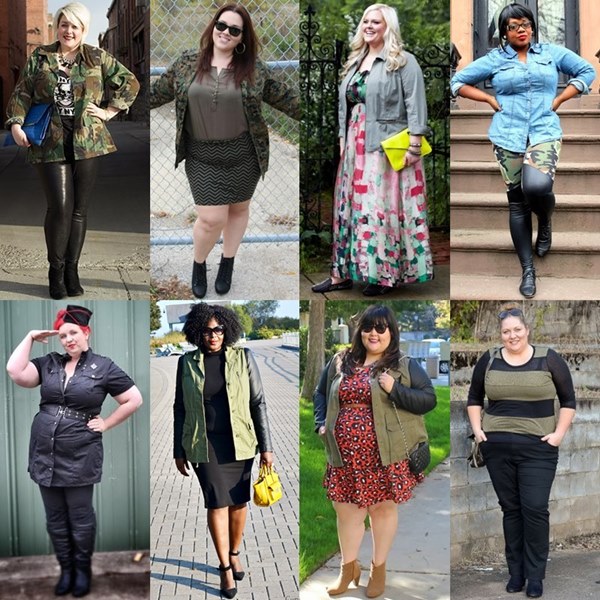 Military Inspired Style for Plus Size Women