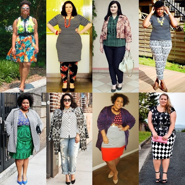 Prints Mixing Fashion Look for Plus Size Women