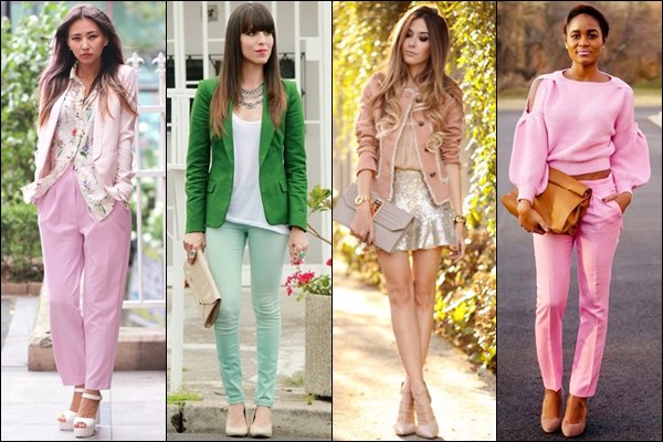 pastel color casual wear