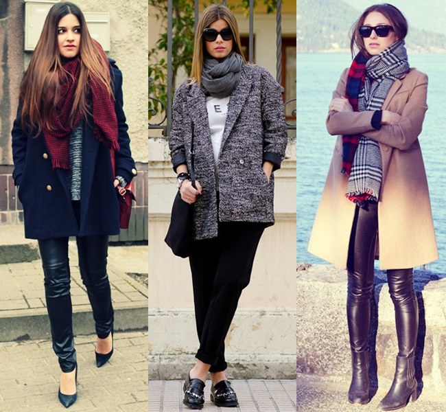 Warm Cozy Look with Scarf
